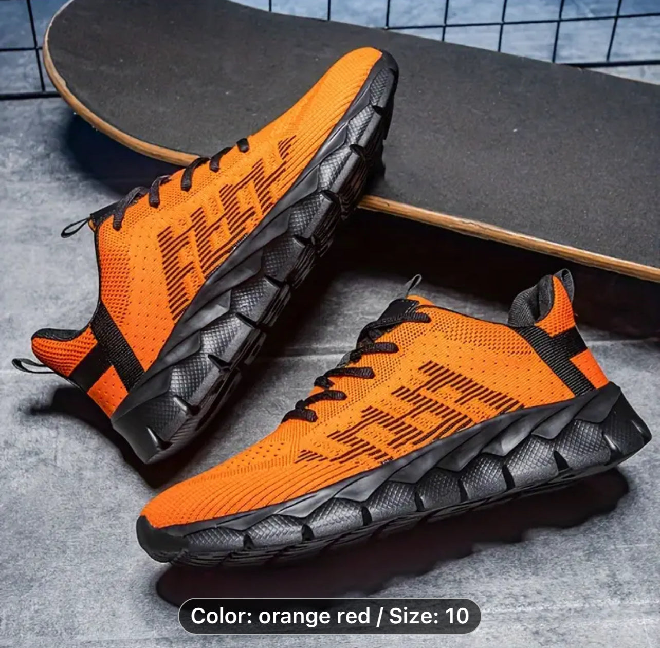 Breathable knit running sneakers