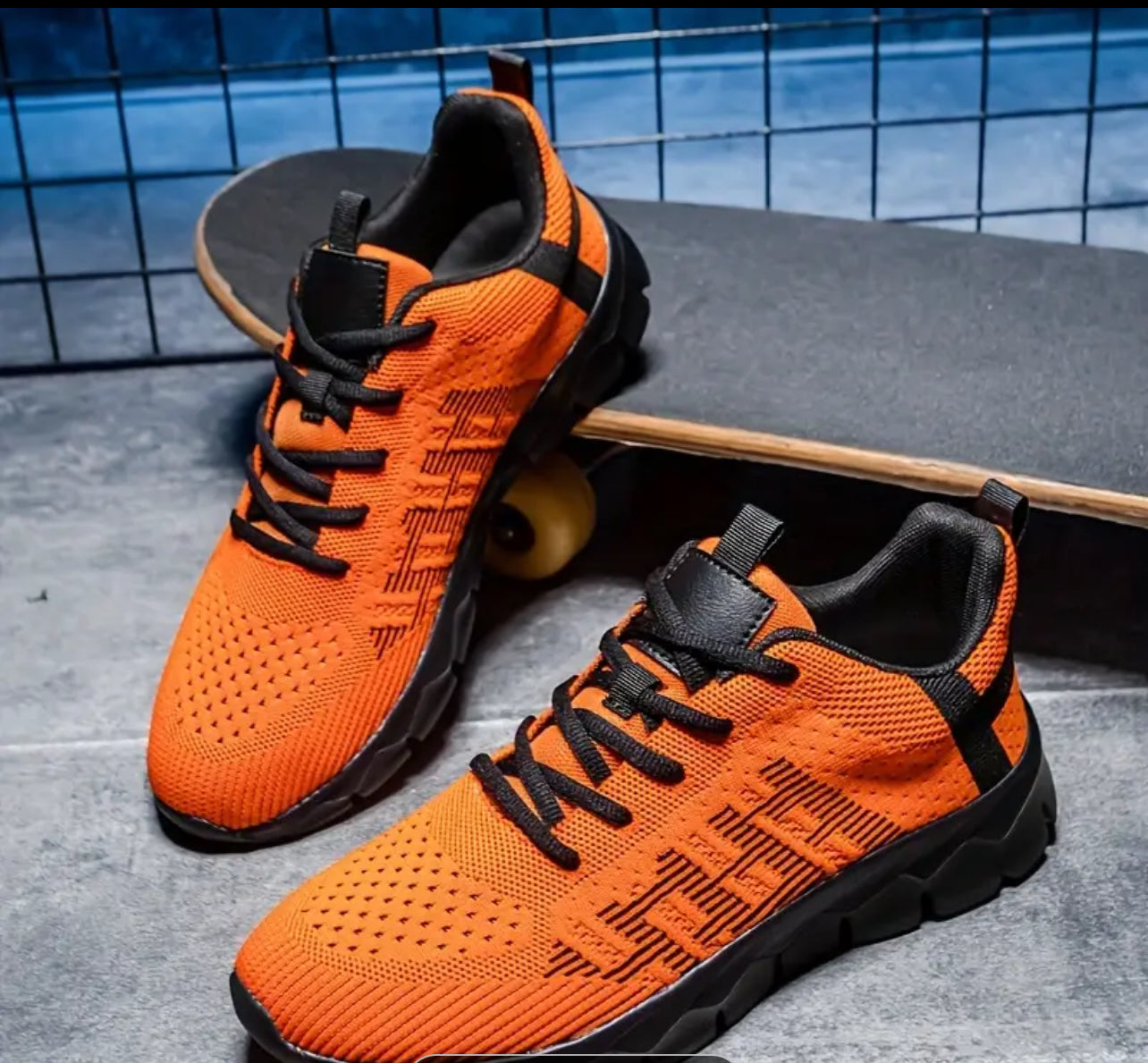 Breathable knit running sneakers