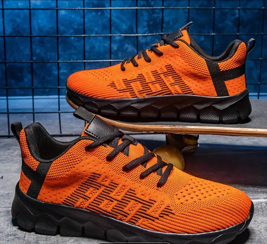 Breathable knit running sneakers